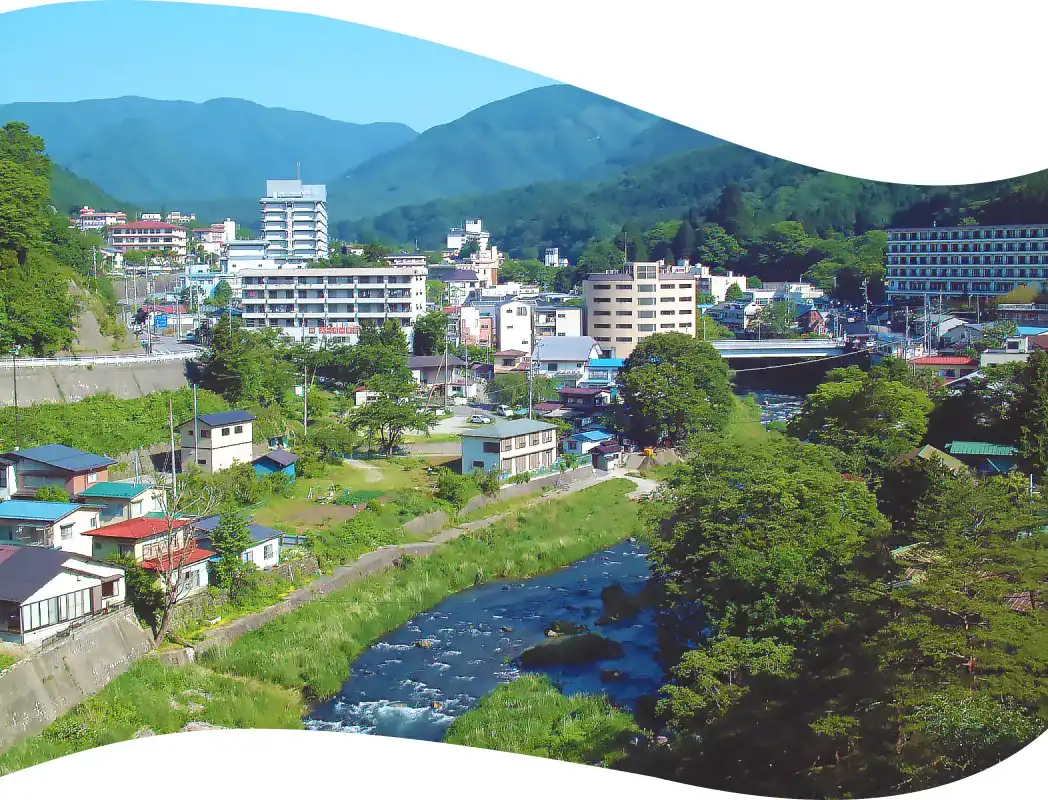 塩原温泉の風景